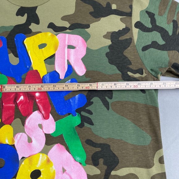 Supreme Balloons Tee Woodland Camo Graphic T Shirt Men M USA Made Streetwear New - Picture 6 of 7
